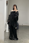 Mutedance 24 Spring/Summer Silk Elastic Waist Loose Pants MD-MD24SS13-SHENHE sepia PM114